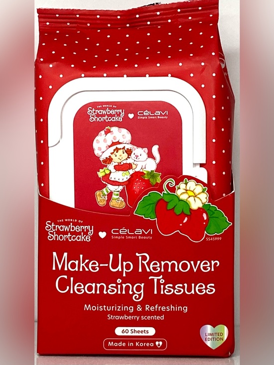 Celavi Other - Strawberry Shortcake x Célavi Red Make-Up Remover Cleansing Tissues